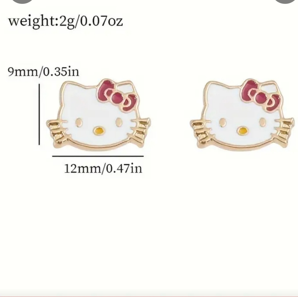 🆕️ NWT Hello Kitty Earrings Sanrio - Picture 3 of 3
